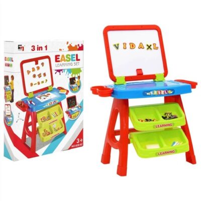 3-1 Children Easel and Learning Desk Play Set