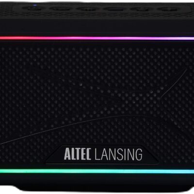 Altec Lansing - Bluetooth HydraJolt 2.0 EverythingProof Portable Speaker with LED Lights - Black/Gray