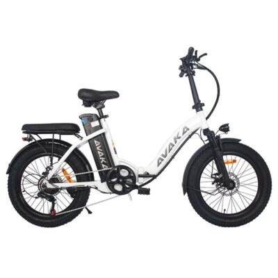 AVAKA BZ20 PLUS Electric Bike 20 Inch 500W 25KM/H 48V 18.2Ah White