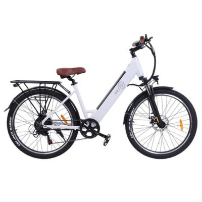 Bezior M3 Electric Bike 26 Inch 48V 500W Motor 32Km/h 10.4Ah White