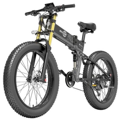 Bezior X-PLUS Electric Bike 26in 1500W 40KM/H 48V 17.5Ah Battery Black