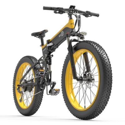 Bezior X1500 26in Tire 12.8Ah 1500W 40Km/h Electric Bike Black Yellow