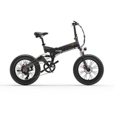 Bezior XF200 Folding Electric Bike 20x4.0 inch 15Ah 1000W Motor Black