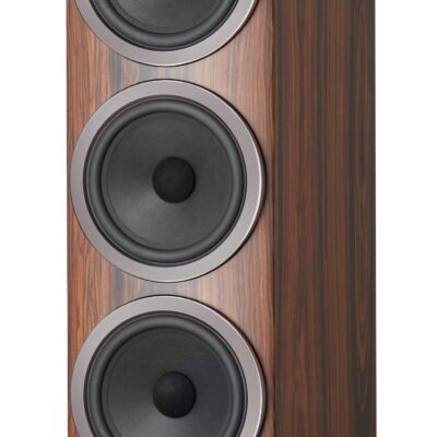 Bowers & Wilkins - 700 Series 3 Floorstanding Speaker with 1" Tweeter On Top and Three 6.5" Bass Drivers (Each) - Mocha