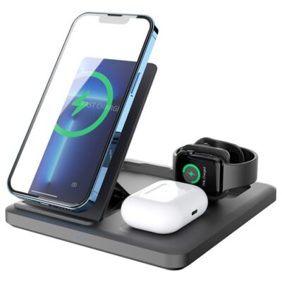 C18 15W Mobile Phone Wireless Charging Stand Black