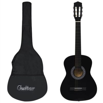 Classical Guitar for Beginner with Bag Black 3/4 36"