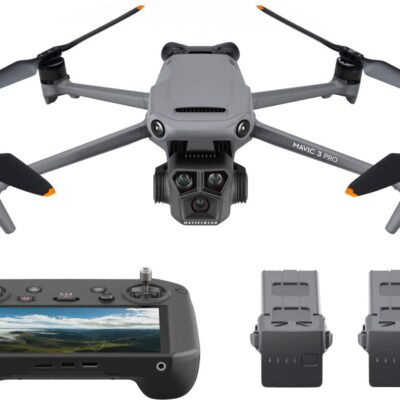 DJI - Mavic 3 Pro Fly More Combo Drone and RC Pro Remote Control with Built-in Screen - Gray