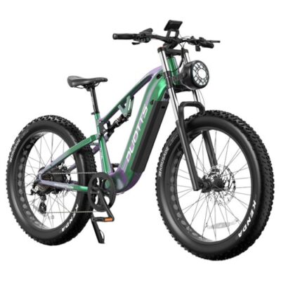 DUOTTS E26 Electric Bike 750W 20AH Green Purple