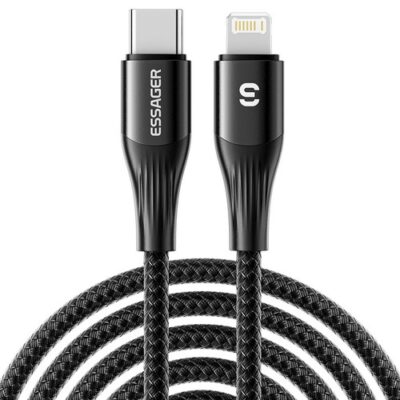 ESSAGER PD29W Fast Charging Data Cable 1m Black