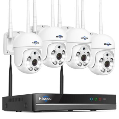 Hiseeu 10CH NVR 5MP Security Camera System