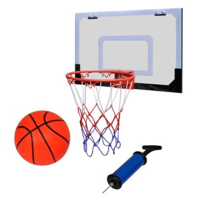 Indoor Mini Basketball Hoop Set with Ball and Pump