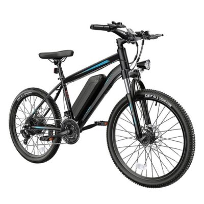 K3 Electric Bike 26 Inch 36V 10.4Ah 350W Motor 20MPH Black & Blue