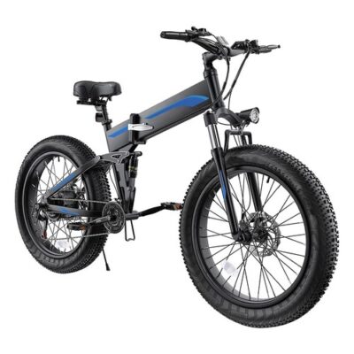 K5F Electric Bike 26 Inch 48V 500W Motor 10AH 35Km/h Speed Black&Blue