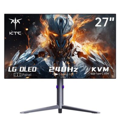 KTC G27P6 27-Inch OLED Gaming Monitor with 2560x1440, 240Hz Refresh