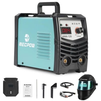 Mecpow MMA-120 Dual-voltage Stick Welder 2 in 1 + Welding Helmet