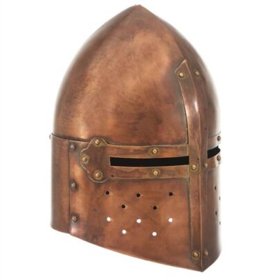 Medieval Knight Helmet Antique Replica LARP Copper Steel