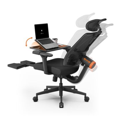 NEWTRAL MagicH-BP Ergonomic Chair with Footrest Black