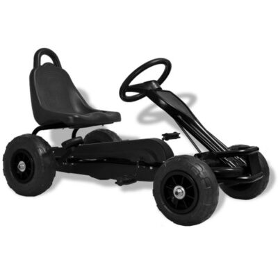 Pedal Go-Kart with Pneumatic Tyres Black