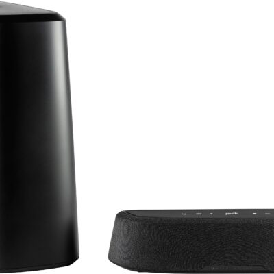 Polk Audio - MagniFi Mini AX 3.1 Ch Soundbar with Dolby Atmos and VoiceAdjust - Black