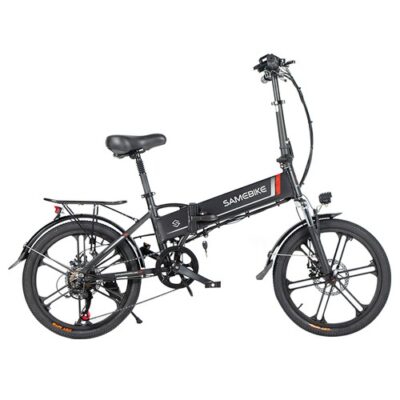 SAMEBIKE 20LVXD30-II Folding Electric Moped Bike Black