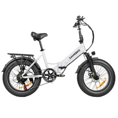 SAMEBIKE LOTDM200-II Folding Electric Bike White