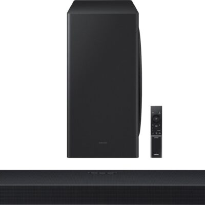 Samsung - Q-series 5.1.2 ch Wireless Dolby Atmos Soundbar w/ Q Symphony - Black