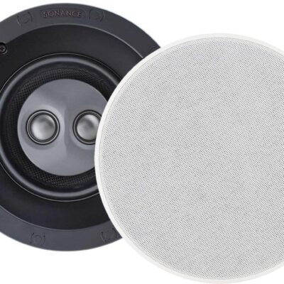 Sonance - VP62R SST/SUR THIN-LINE SINGLE SPEAKER - Visual Performance 6-1/2" 2-Way SST/SUR In-Ceiling Speaker (Each) - Paintable White