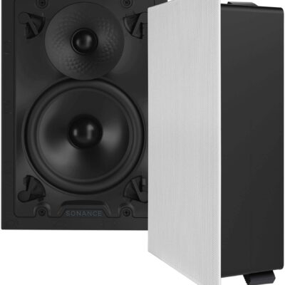 Sonance - VX62 RECTANGLE - Visual Experience Series 6" Medium Rectangle 2-Way Speakers (Pair) - Paintable White