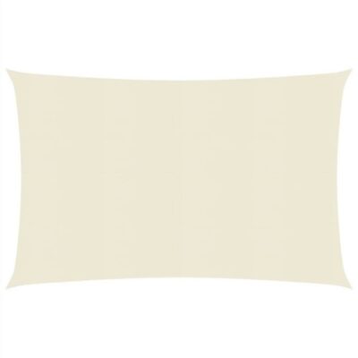 Sunshade Sail 160 g/m² Cream 2x3 m HDPE