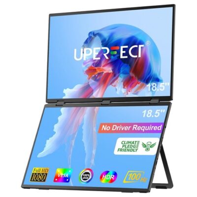 UPERFECT Delta Max 18.5-inch Dual Screen Portable Monitor US Plug