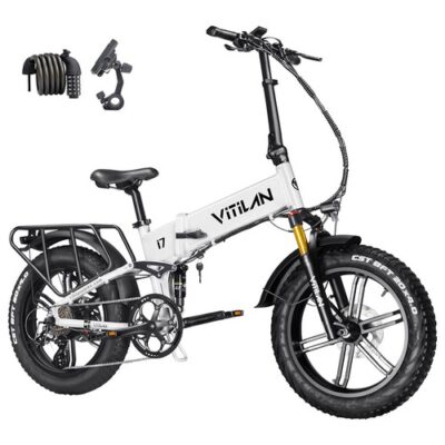 Vitilan I7 Pro 2.0 Foldable Electric Bike - White