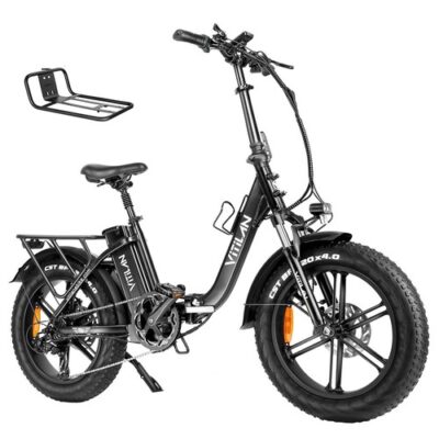 Vitilan U7 2.0 Foldable Electric Bike - Black