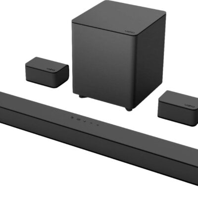 VIZIO - 5.1-Channel V-Series Soundbar with Wireless Subwoofer and Dolby Audio 5.1/DTS Virtual:X - Black