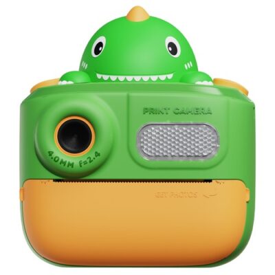 WOWKIDS K64 Kids Instant Print Camera Green Dinosaur