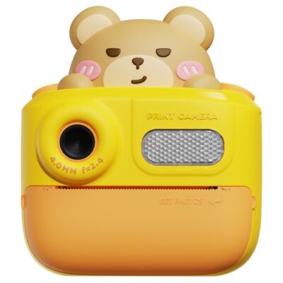 WOWKIDS K64 Kids Instant Print Camera Yellow Bear