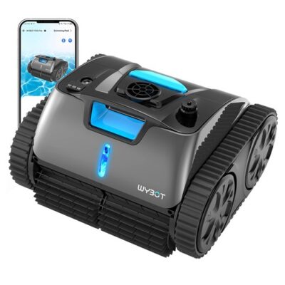 WYBOT C1 MAX Cordless Pool Robot Vacuum with APP Gray